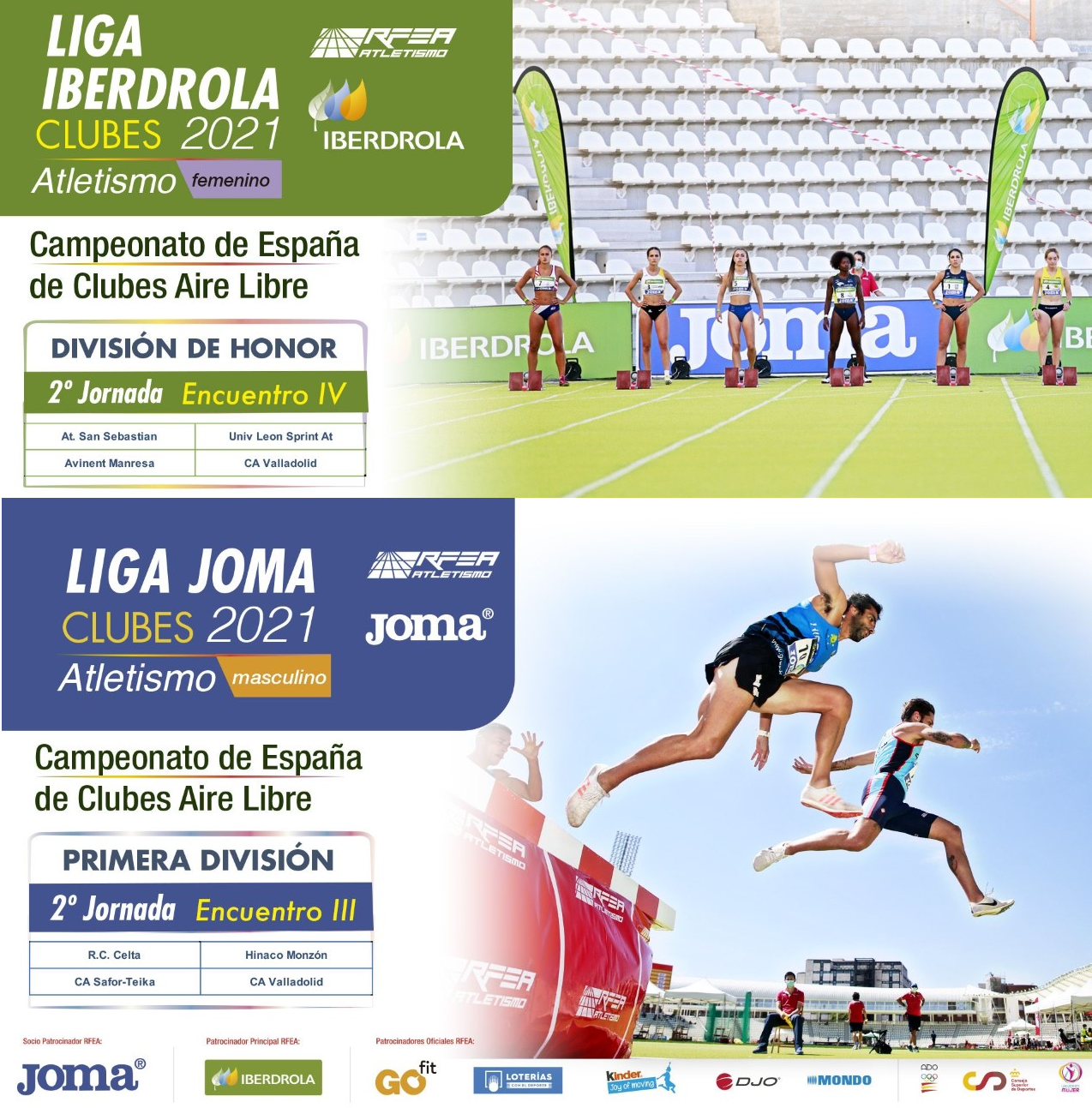 EN DIRECTO DE LAS JORNADA DE LIGA – Club Atletismo Valladolid